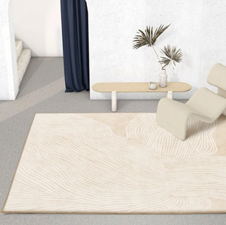 modern minimalistic rug european luxury abstract area rug non slip carpet close-up