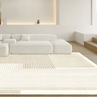 modern minimalistic rug abstract area rug non slip carpet quick drying detail