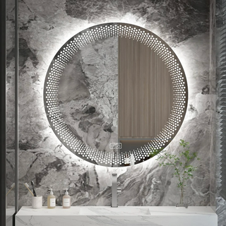 LED round adjustable smart bathroom mirror product view