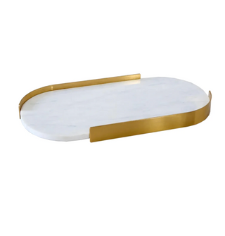 golden marble stone tray earthworks handcrafted serving gold border lifestyle view