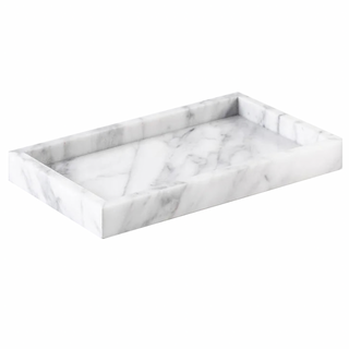 marble storage tray earthworks european minimalist round handcrafted stone organizer close-up