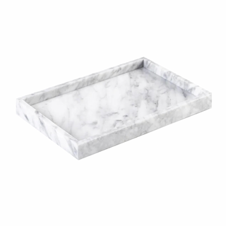 marble storage tray earthworks european minimalist round handcrafted stone organizer top view