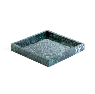 marble storage tray earthworks european minimalist round handcrafted stone tray green product view