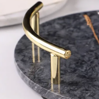marble stone tray earthworks luxury round minimalist handcrafted storage lifestyle view