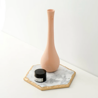 gold edge marble tray earthworks handcrafted european marble serving tray eco-friendly stone product view