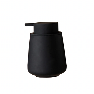 elegant ceramic soap dispenser 300ml durable bottle bathroom decor front view