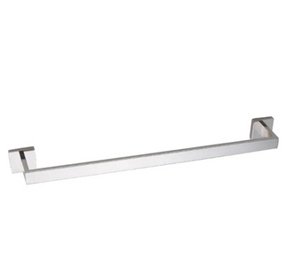 chrome wall mounted stainless steel modern towel rack bathroom space saving close-up