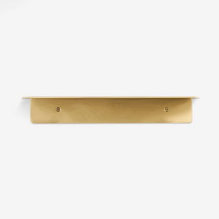 brass wall rack modern storage shelf kitchen bathroom organizer close-up