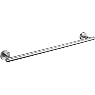 silver towel hanger modern 304 stainless steel bathroom accessory brushed polished finish side view