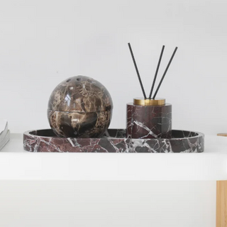 marble stone diffuser earthworks handcrafted aroma diffuser set incense burner tray lifestyle view