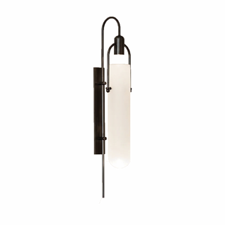 Float black cylindrical LED wall lamp — premium metal fixture