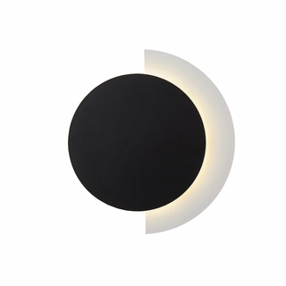 Sensina modern black LED aluminum wall lamp — interior sconce