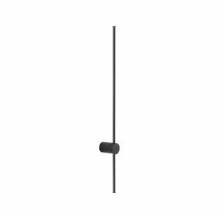Rotating black LED wall light — Geneva aluminum wall sconce