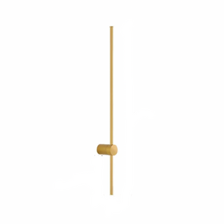 Geneva brass rotating aluminum LED wall lamp — modern wall fixture