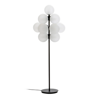 GRAPE transparent glass lamp front – handcrafted metal LED design