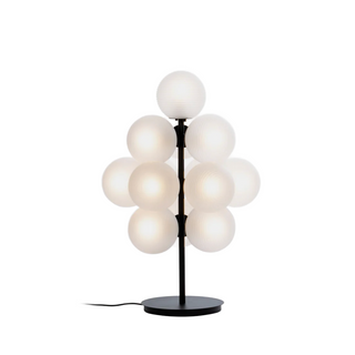 Handcrafted GRAPE transparent floor lamp detail – glass LED
