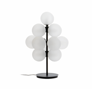 GRAPE transparent glass LED metal floor lamp – handcrafted fixture
