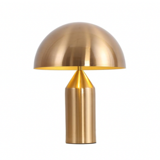 Atollo modern dome gold table lamp — LED touch switch