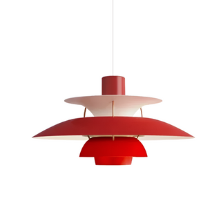 Minimalist metal ceiling pendant with integrated dimmable LED bulb