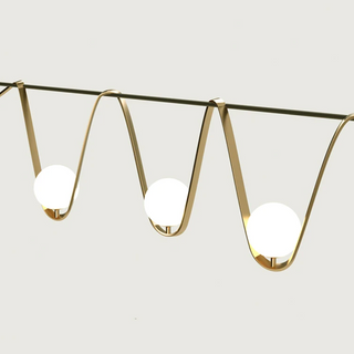 Síre pendant light in interior — contemporary handcrafted ceiling fixture
