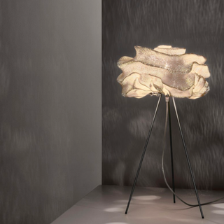 NEVO curved stainless mesh lamp front – handmade modern design