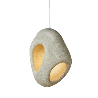 Kerrá Kos handcrafted resin pendant with adjustable cord — Nordic lamp