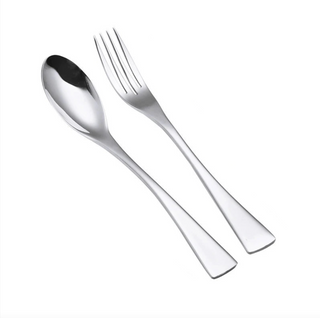 dessert spoon fork sardinia 20cm stainless steel eco friendly cutlery set front view