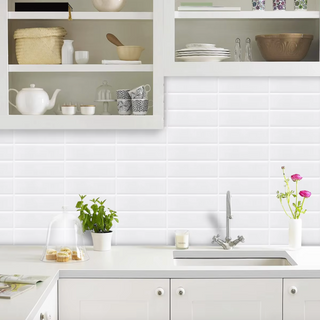 valencia wall tile panels waterproof eco vinyl kitchen bathroom cladding close-up