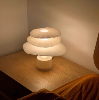 Stylish layered table lamp — unique design soft glow lighting