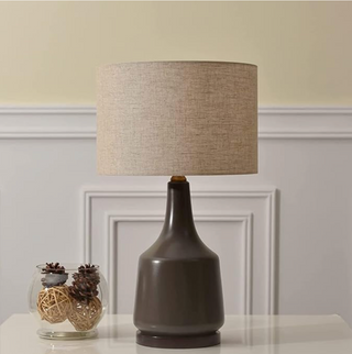 Ceramic table lamp handcrafted cove design — elegant ambient lighting