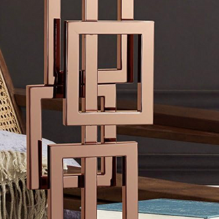 Elegant bronze geometric lamp — luxury design ambient light