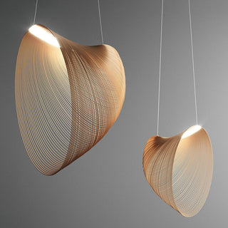 Bamboo Pendant Lamp – Adjustable LED Hand Woven Light for Living Room & Dining