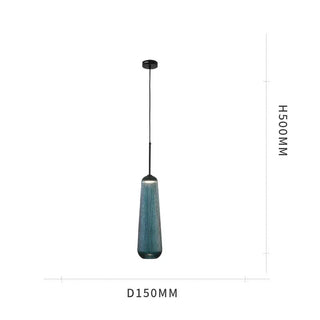 Colored Glass Pendant Light – Elegant Living Room Lighting with Warm Ambient Glow