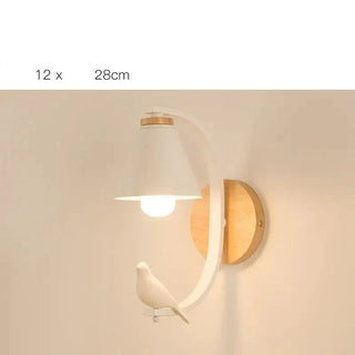 Nordic Wall Sconce – Poetic Bedroom Wall Light | Iron, Wood & Resin Design
