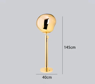 Lava Ball Floor Lamp – Decorative Aluminum Base With Acrylic Globe Light