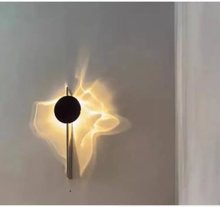 Stainless Steel Wall Light – Minimalist Bedroom Lamp with Built-In LED Module