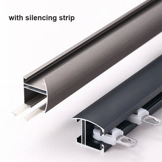 invisible curtain track premium aluminium rail silencing strip modern wide view