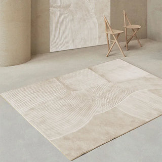 modern minimalistic rug luxury european woven decorative non slip quick drying carpet close-up
