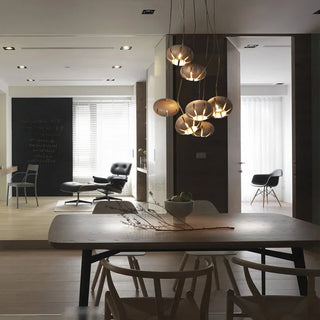 Wooden Pendant Light – Floral Hanging Lamp | Elegant Room Lighting by Lumavera
