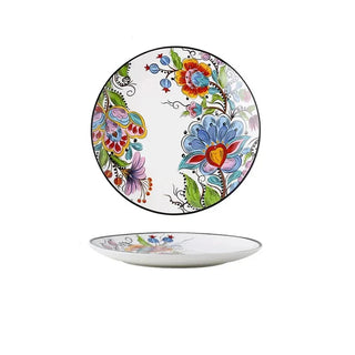 hand painted ceramic plates earthworks elegant porcelain plates luxury dining top view