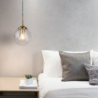 Polished Glass Pendant Light – Modern LED Ceiling Lamp | Living Room Lighting