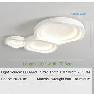 Modern Ceiling Light – Minimalist Aluminum Lamp | Dimmable LED Surface Mount