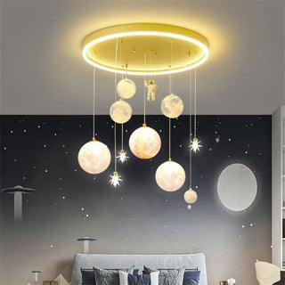 Children's Pendant Light – Dimmable LED Starry Night Lamp with Remote Control