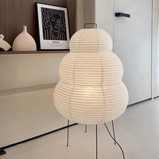 Akari washi paper Vitra lamp front — dimmable soft ambient
