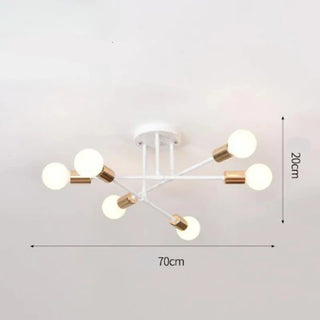 Plafonnier – Lampe LED moderne avec éclairage ambiant doux et assemblage facile