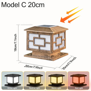 Solar Table Lamp – Modern Waterproof Outdoor Solar Lantern with Integrated LED