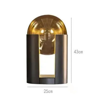 Metal Glass Floor Lamp – Postmodern LED Lighting for Living Room Ambiance