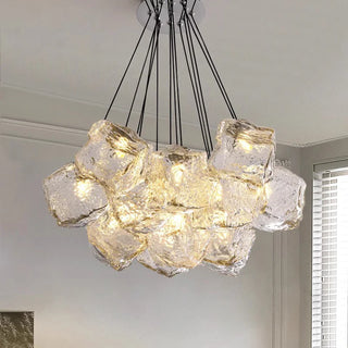 Modern Glass Pendant Light – Elegant Dining Room Lighting with Remote Control