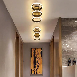 Modern Aluminum Ceiling Light – Black LED Fixture | Energy Efficient Lighting