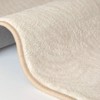 modern minimalistic rug luxury european woven rectangle carpet non slip detail
